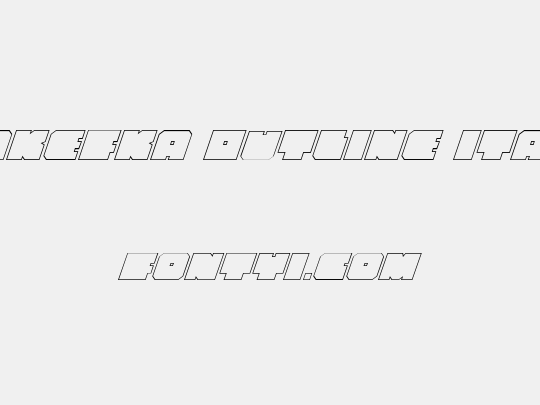 Anakefka Outline Italic