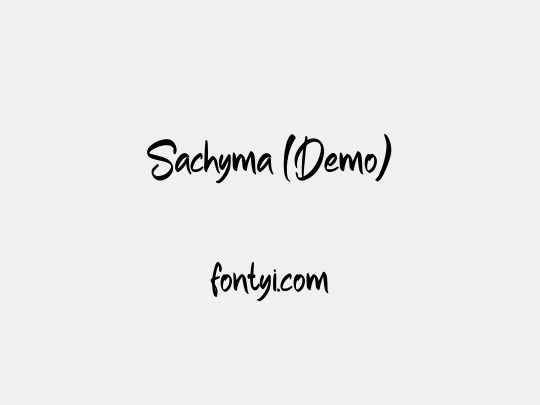 Sachyma (Demo)