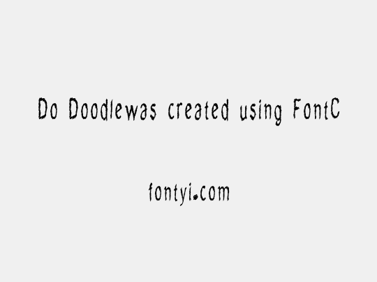 Do Doodlewas created using FontCreator 6.5 from High-Logic.comdknqx