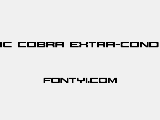 Classic Cobra Extra-Condensed
