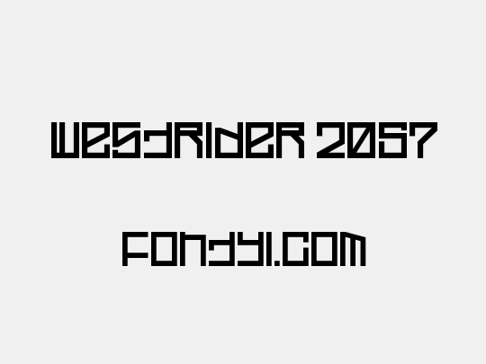 Westrider 2057