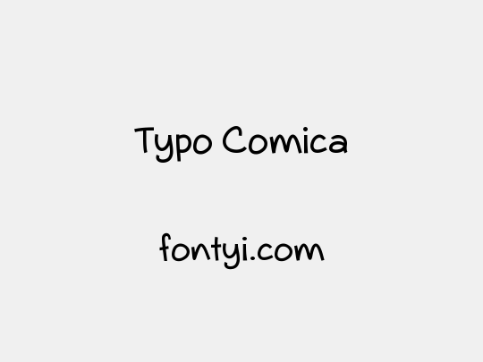 Typo Comica