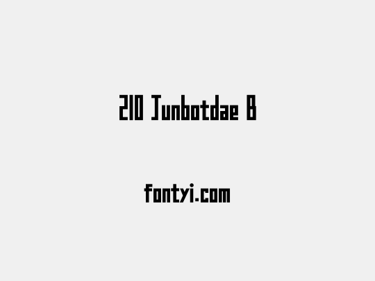 210 Junbotdae B
