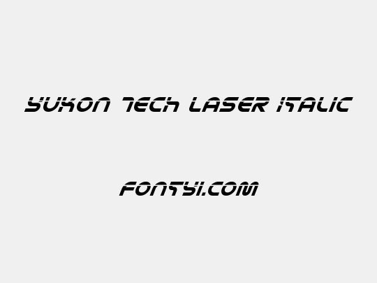 Yukon Tech Laser Italic