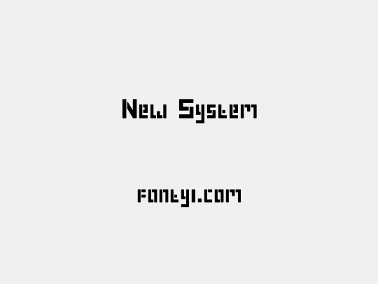 New System