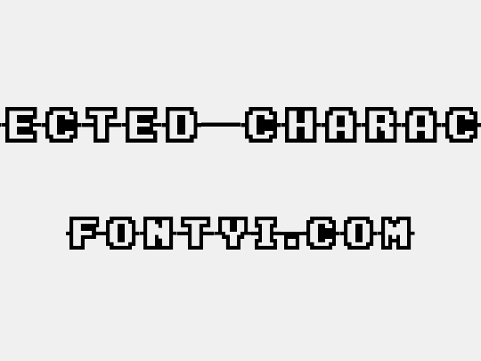 Connected Characters