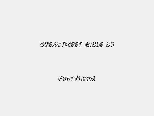 Overstreet Bible 3D