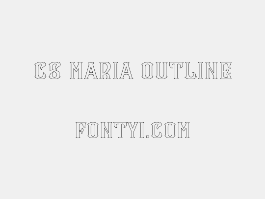 CS Maria Outline