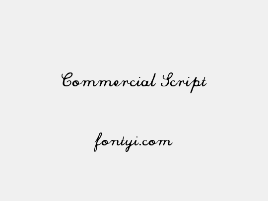 Commercial Script