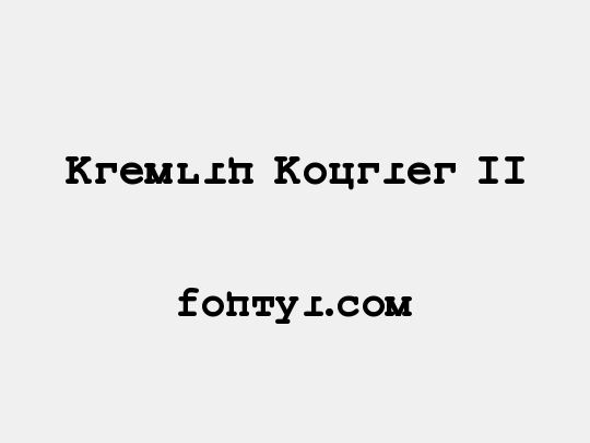 Kremlin Kourier II