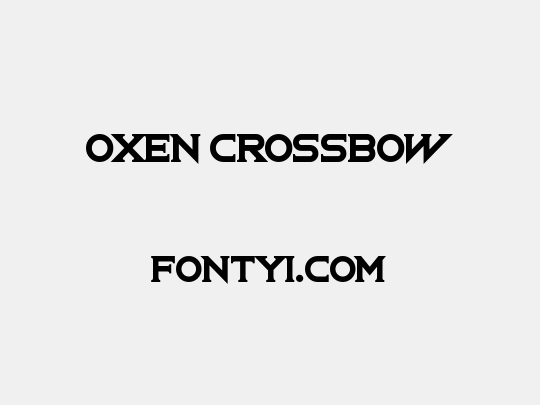 Oxen Crossbow