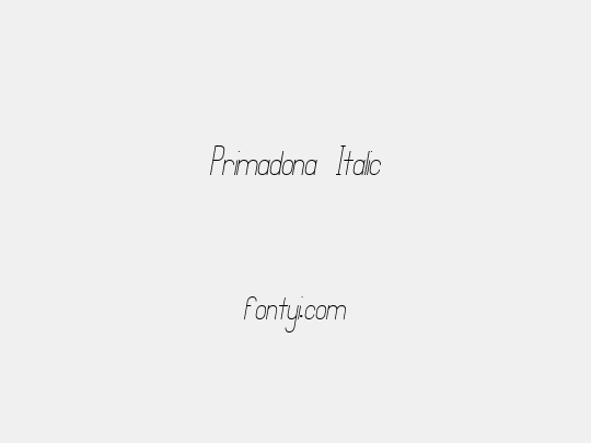 Primadona Italic