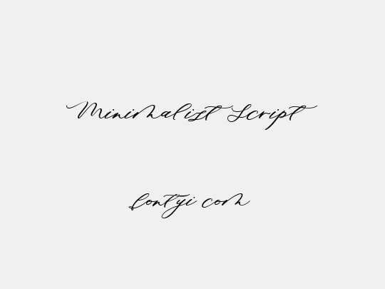 Minimalist Script