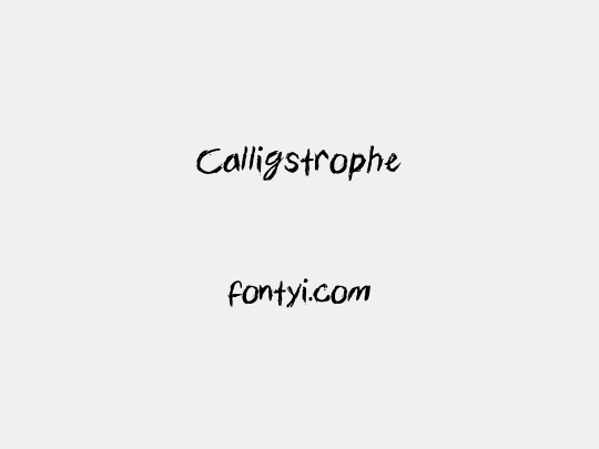 Calligstrophe