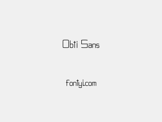 Obti Sans