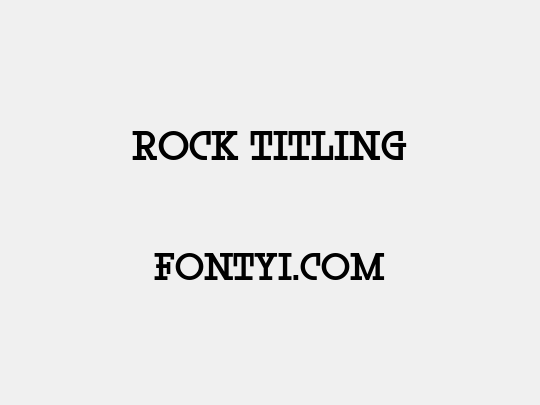 Rock Titling