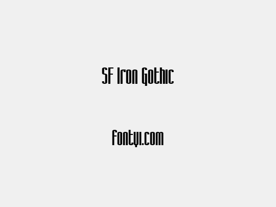 SF Iron Gothic