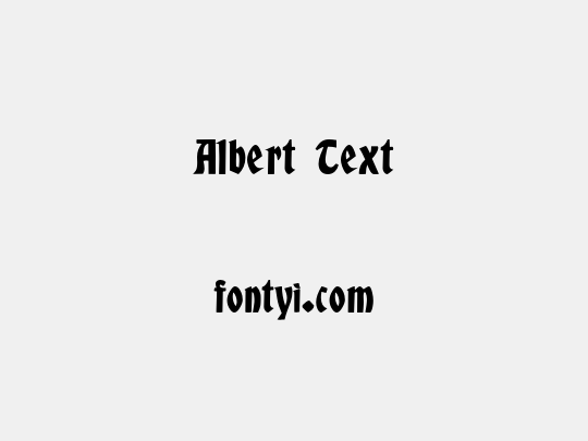 Albert Text