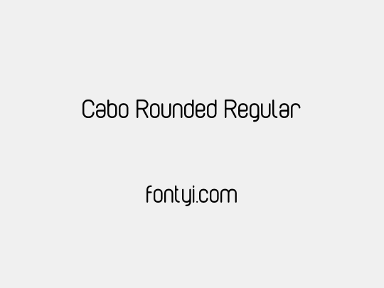 Cabo Rounded Regular