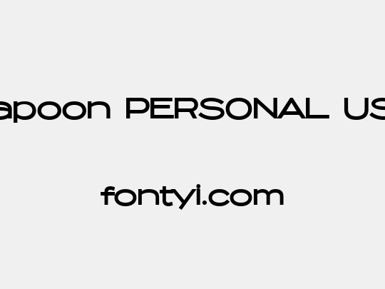 Capoon PERSONAL USE