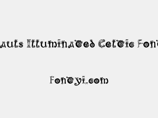 Pauls Illuminated Celtic Font