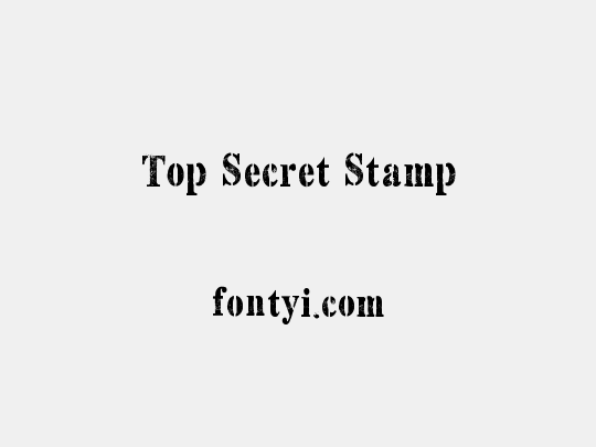 Top Secret Stamp