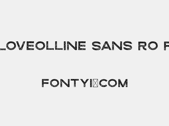 Loveolline Sans Ro F