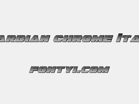 Guardian Chrome Italic