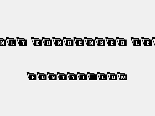 Eyes Only Condensed Leftalic
