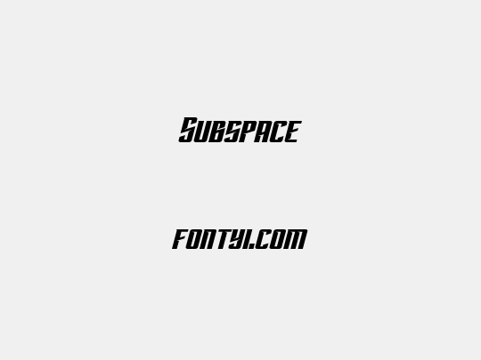 Subspace