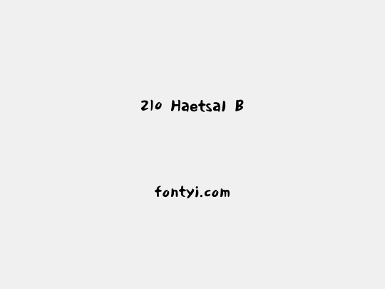 210 Haetsal B