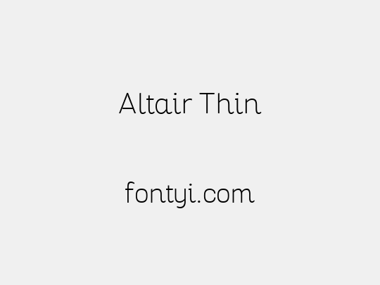 Altair Thin