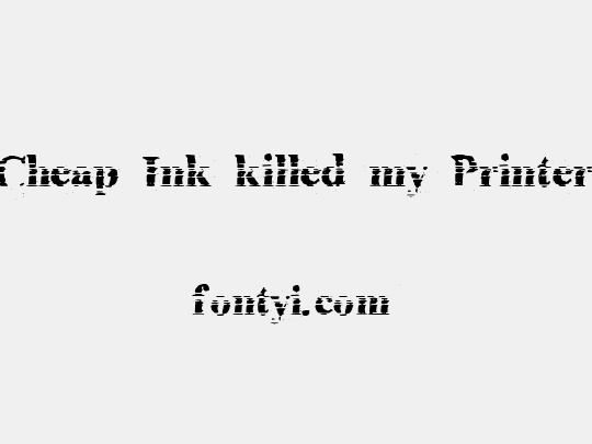 Cheap Ink killed my Printer