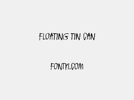 Floating tin can