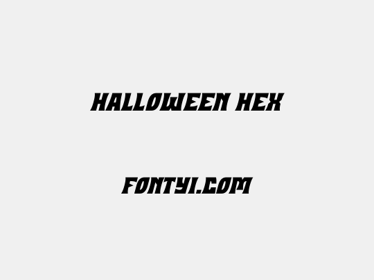 Halloween Hex