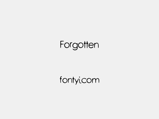 Forgotten
