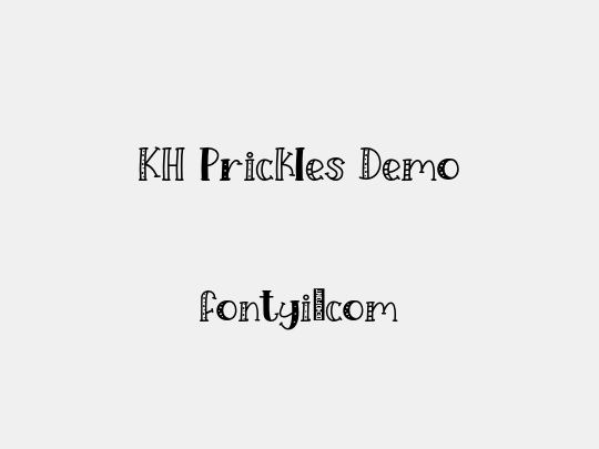 KH Prickles Demo