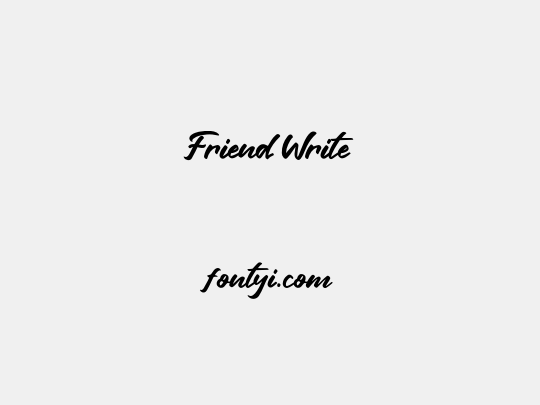 Friend Write