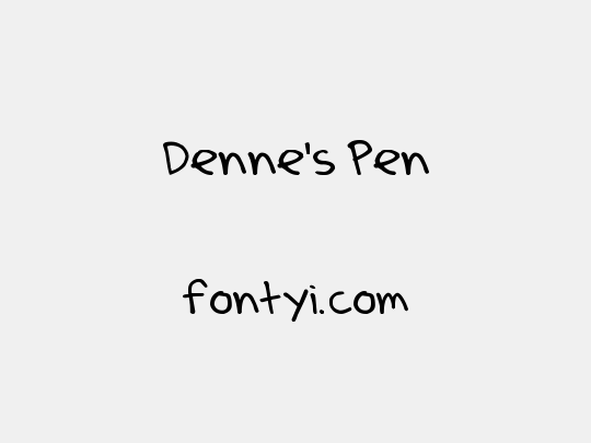 Denne's Pen