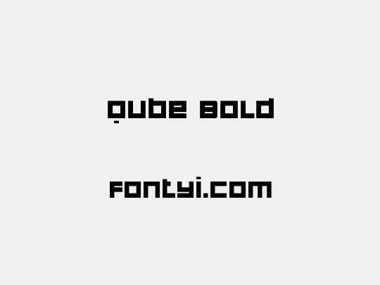Qube Bold