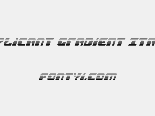 Replicant Gradient Italic