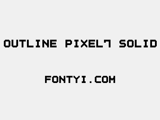 Outline Pixel7 Solid