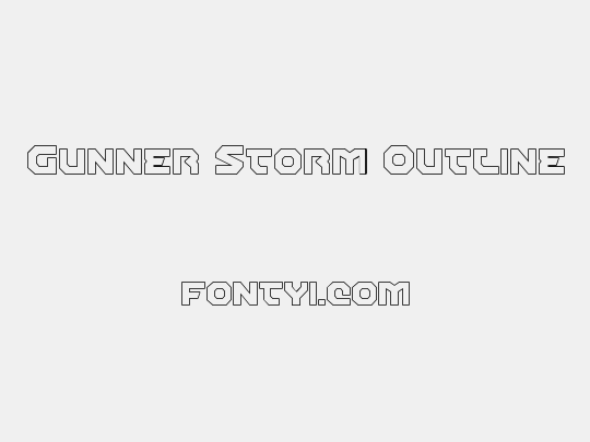 Gunner Storm Outline