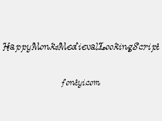HappyMonksMedievalLookingScript