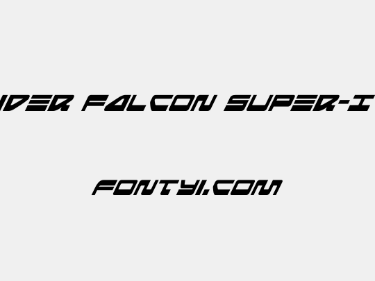 Searider Falcon Super-Italic