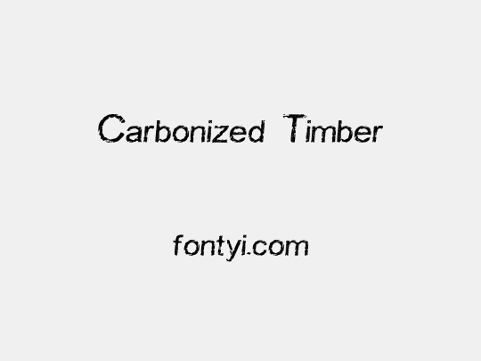 Carbonized Timber
