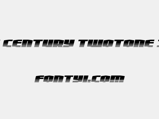 Alpha Century Twotone Italic