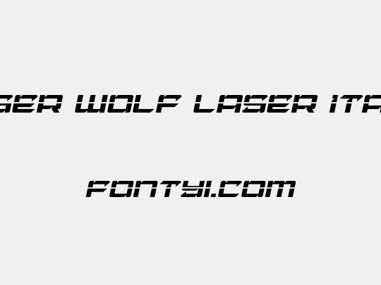 Laser Wolf Laser Italic