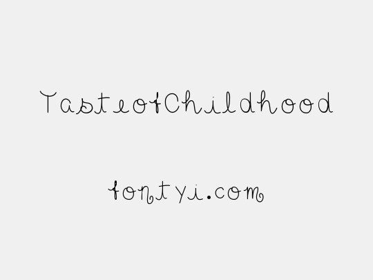 TasteofChildhood