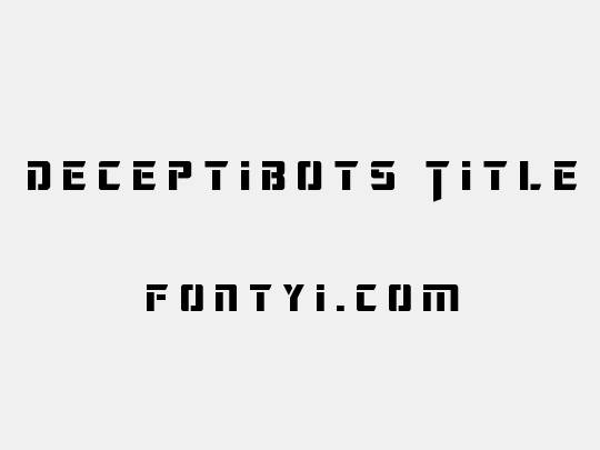 Deceptibots Title